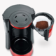 Cafetiera Severin, S4817, capacitate 1.25 litri, carafa din sticla, mod stand-by, filtru detasabil si lavabil, buton on/off, rezervor de apa gradat, material otel inoxidabil, rosu