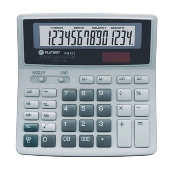 Calculator de birou Platinet PMC868, 14 Digit Calculator de birou Platinet PMC868, 14 Digit