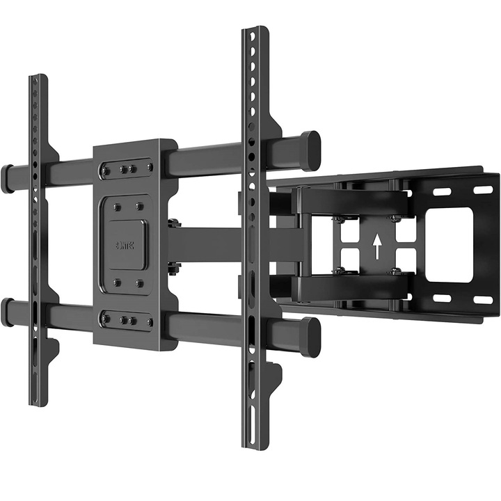 Suport TV de perete, Bontec, 32-80 inch(81-203cm), reglabil, otel, 60 kg max, negru