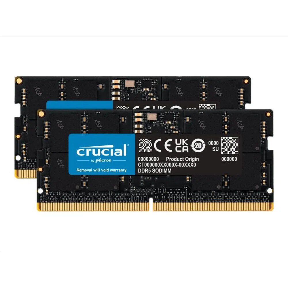 Kit memorie notebook Crucial, 2x16GB, DDR5, 5600MHz, Negru - eMAG.ro