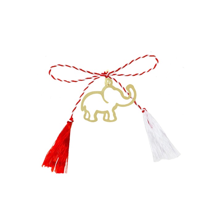 Martisor cu pandantiv Elefant din Aur 14 K