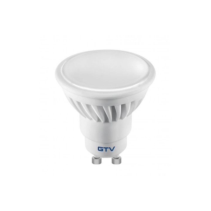 LED рефлекторна крушка, икономична GTV, GU10, 9.1W, 850 лумена, студена светлина-6400k