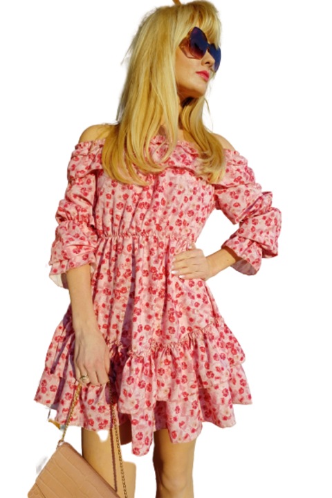 Rochie, OEM, Rossie, Poliester, Pink, ONE SIZE