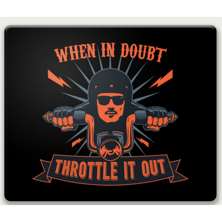 Mousepad Throttle it out 22x18 cm