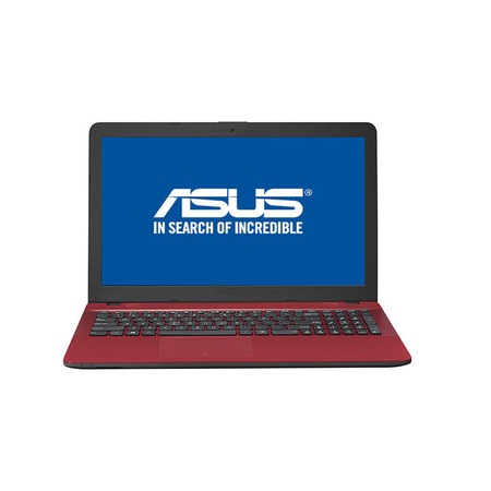 Laptop ASUS Max X541UA-GO1709 cu procesor Intel® Core™ i3-7100U 2.40 GHz, Kaby Lake, 15.6", 4GB, 500GB, DVD-RW, Intel HD Graphics 620, Endless OS, Red