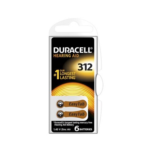 Baterii auditive Duracell ZA 312