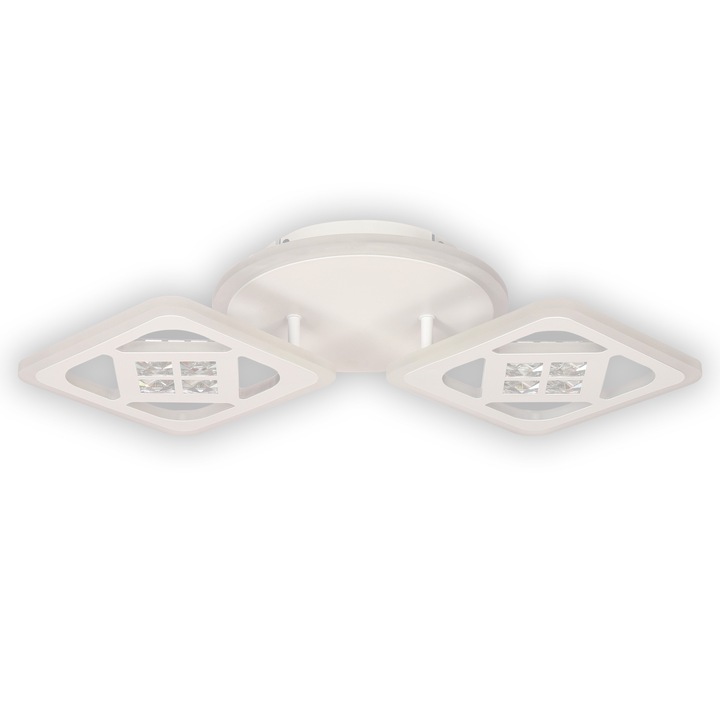 Smart LED mennyezeti lámpa Maros PL2, 49W, 4000lm, meleg / semleges / hideg fény, szabályozható, távirányítóval, fehér