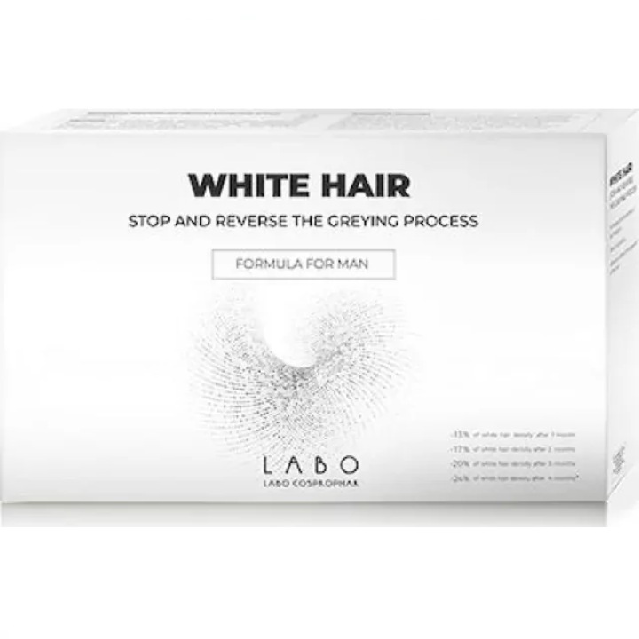 Tratament pentru par alb, LABO, Anti albire, 20 fiole x 3.5ml