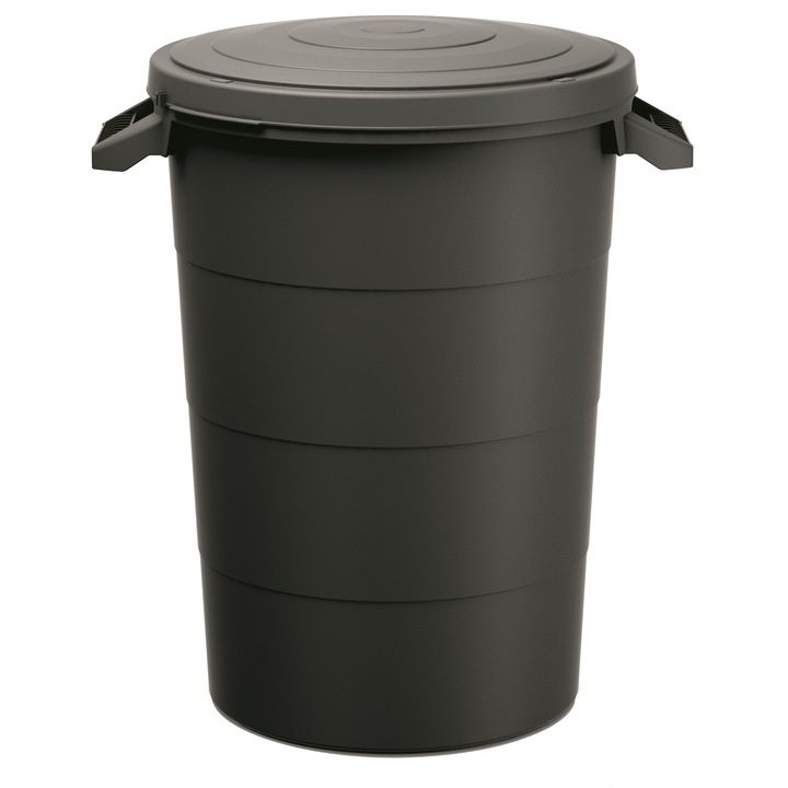 Szemetes, Smooth, 80 l, fekete