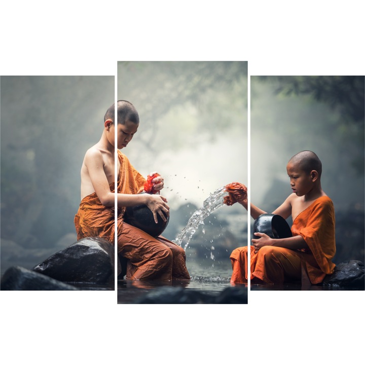 Tablou Sticla Acrilica 3mm, Shaolin Boys, 140 X 210 cm