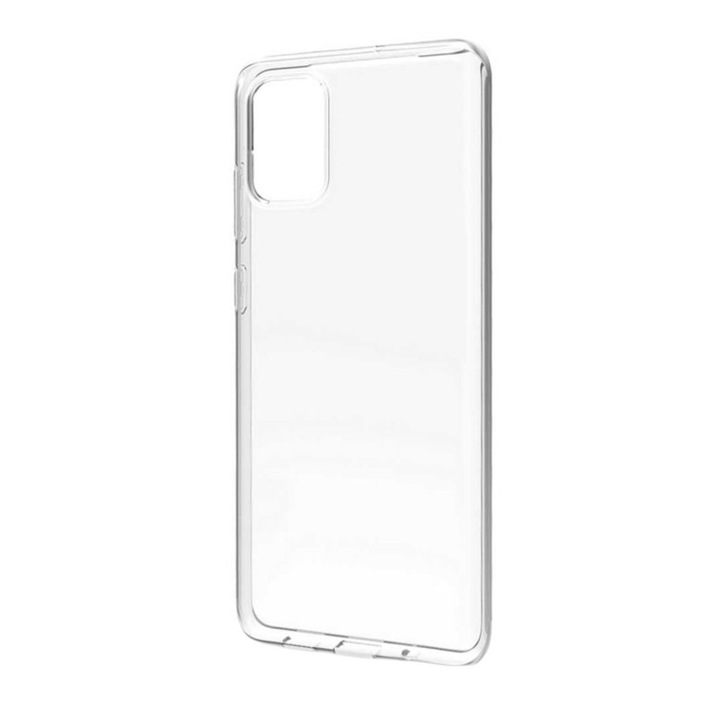 Samsung Galaxy A71 telefonnal kompatibilis tok, vékony, szilikon kristálytiszta, átlátszó, Doty