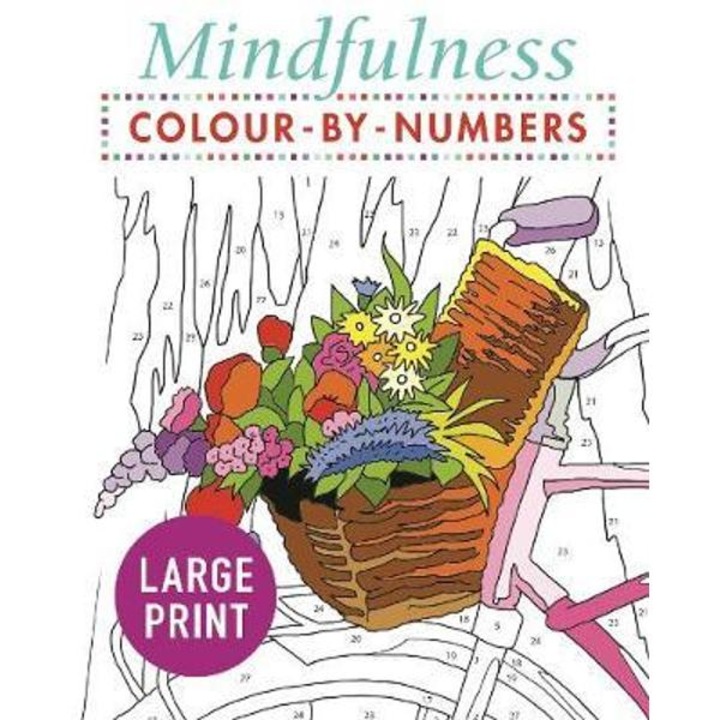 Mindfulness Colour-by-numbers Large Print -
