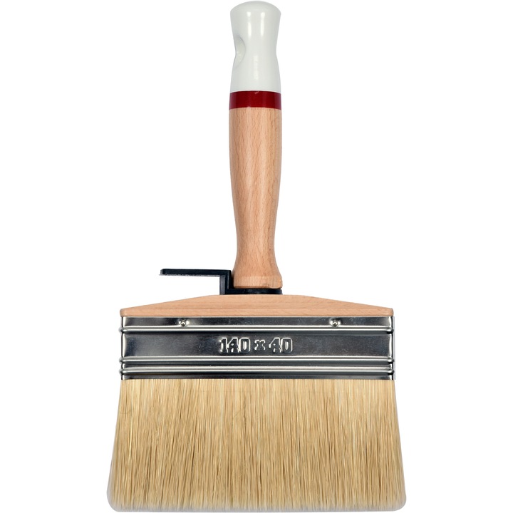 Pensula vopsea, Yato, E40x140mm, Maner lemn, Maro