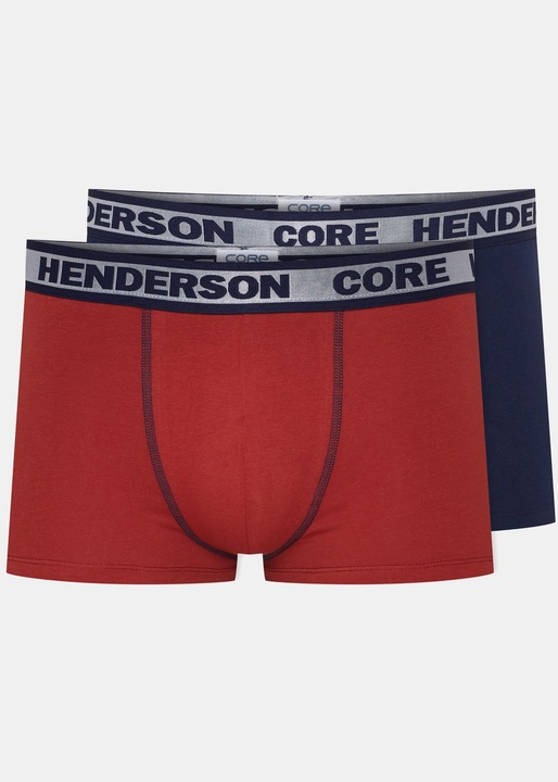 Set 2 perechi Pantaloni scurti tip boxeri Henderson BOND, Bleumarin/Rosu, Rosu/Bleumarin, 2XL
