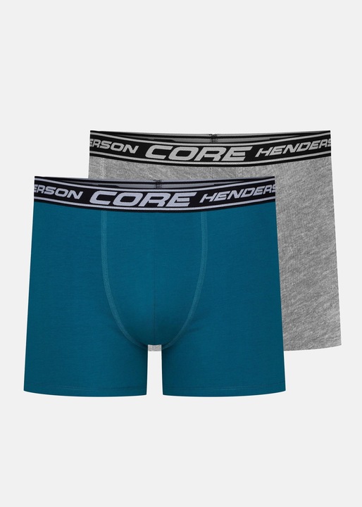 2 par Henderson BONE boxer keszlet, szurke/kek, Szürke/Sötétkék/Kék