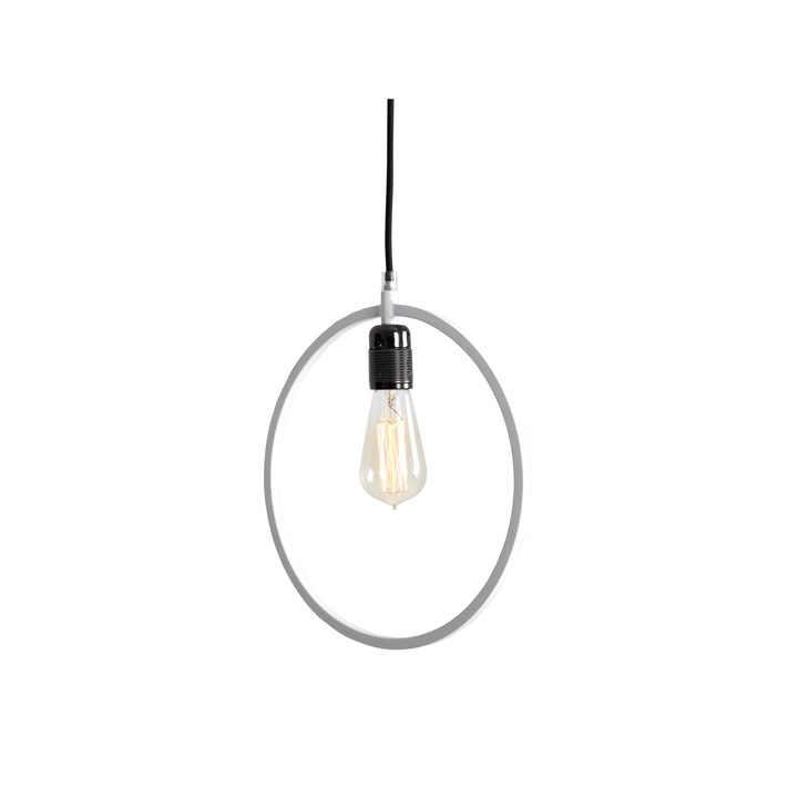 Lampa suspendata, Customform, Metal, 60 W, Alb