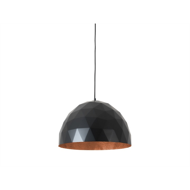 Lampa suspendata, Customform, Metal, 60 W, Negru