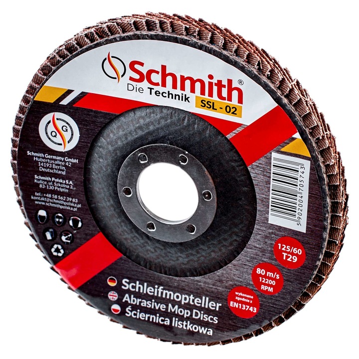 Csiszolótárcsa 125/80 SSL-03 Schmith
