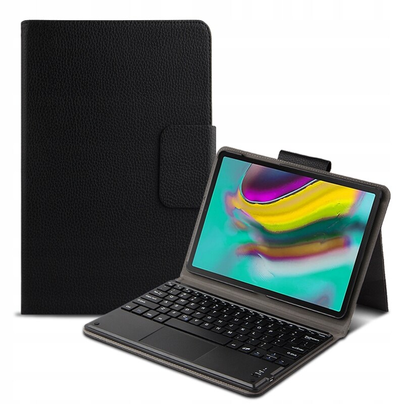 Set husa tableta/tastatura, Piele ecologica, Compatibil cu Samsung ...