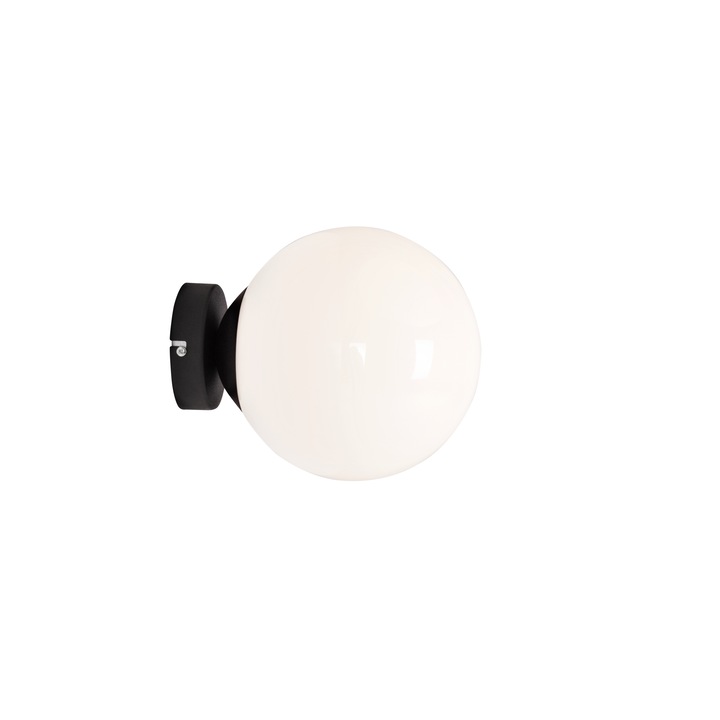 Aplica, Customform, Sticla, 60 W, Negru/Alb