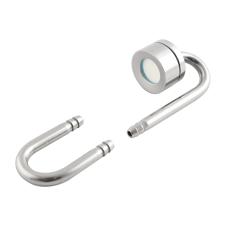 Set difuzor metalic 24 mm si cot 4 cm, Argintiu