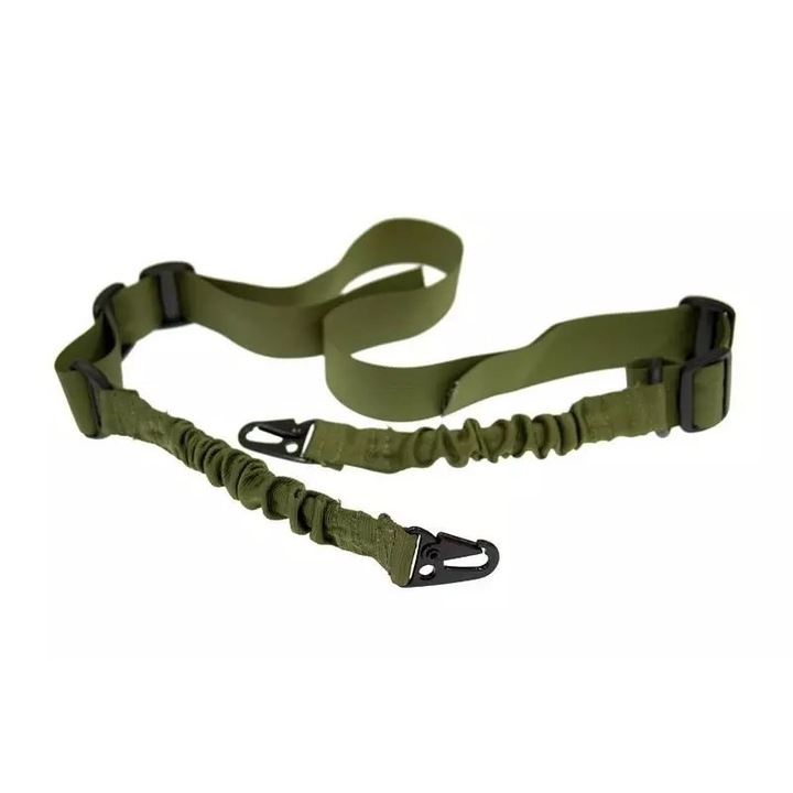 Curea tactica Bungee 2 puncte, culoare olive green 30cm