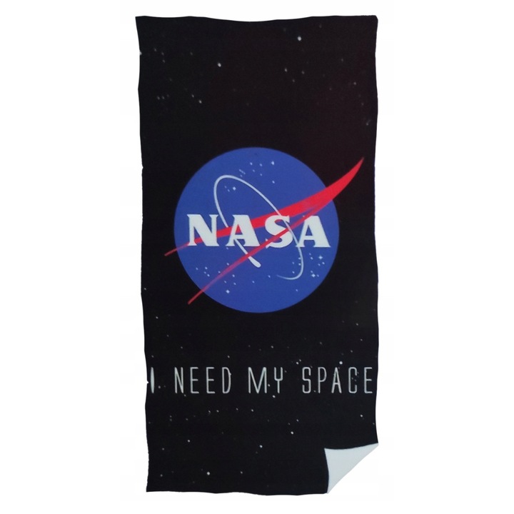 Хавлия за баня, Carbotex, Nasa, Памук, 140 x 70 см, Черен/Син