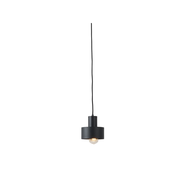 Lampa suspendata, Customform, Metal, 60 W, Negru