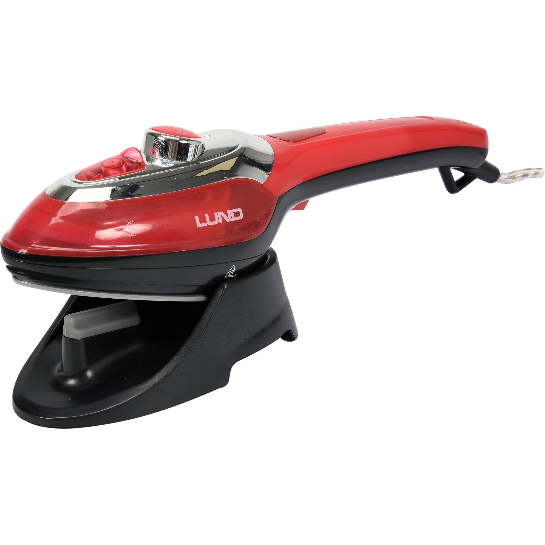 Aparat de calcat cu aburi 3 in 1, Lund, 1100 W, Rosu