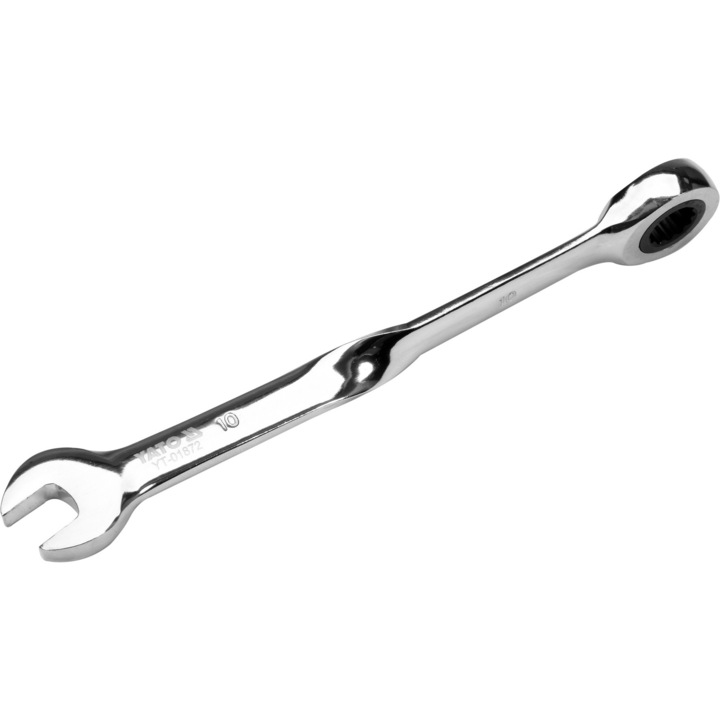 Cheie combinata, Yato, Otel, 10 mm, Argintiu