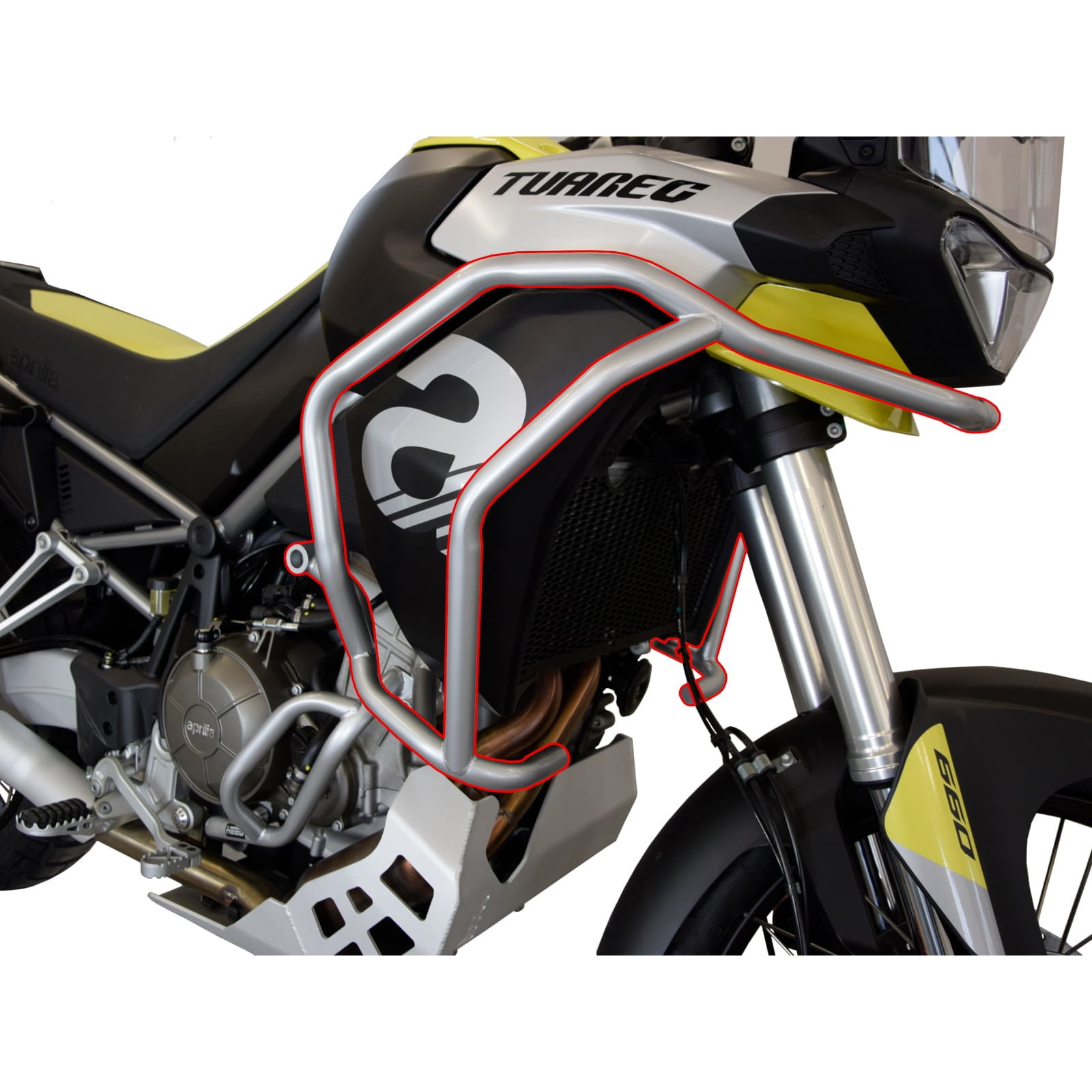 Bare protectie motor crash bars HEED Aprilia Tuareg 660 superioara