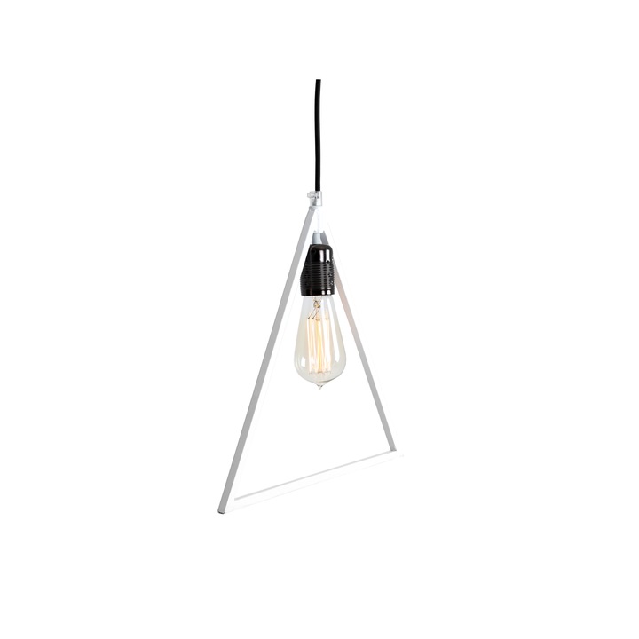 Lampa suspendata, Customform, Metal, 60 W, Negru