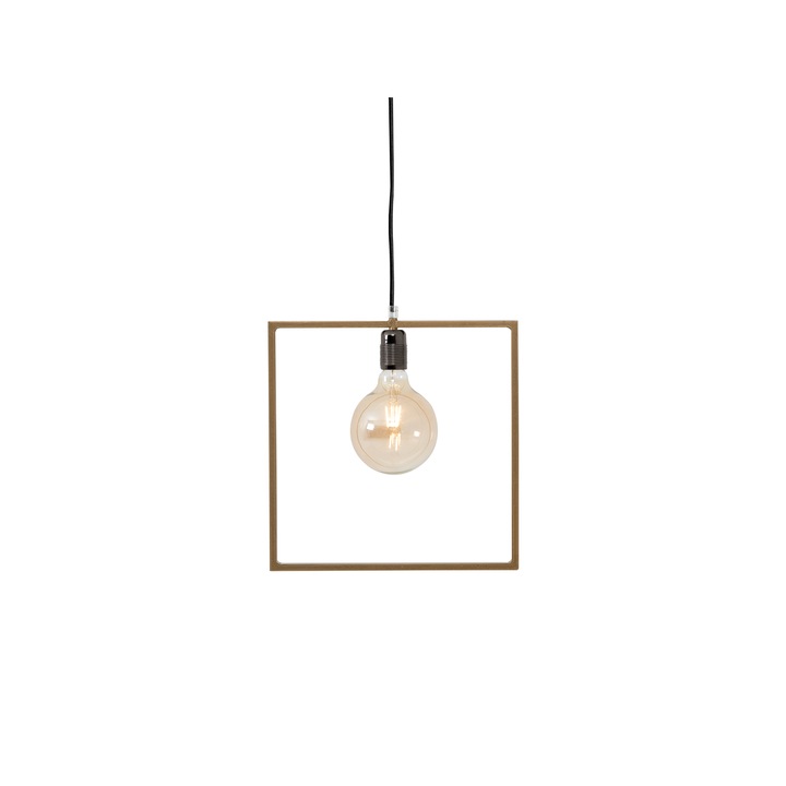 Lampa suspendata, Customform, Metal, 60 W, Auriu