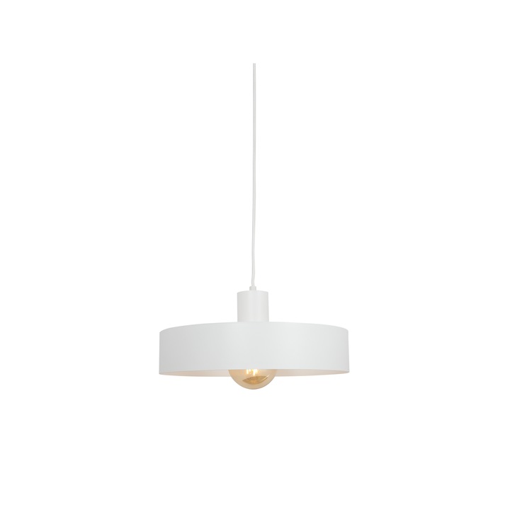 Lampa suspendata, Customform, Metal, 60 W, Alb