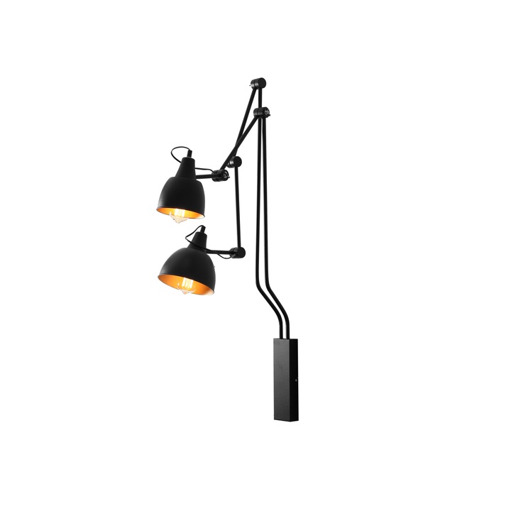 Aplica, Customform, Metal, 60 W, Negru
