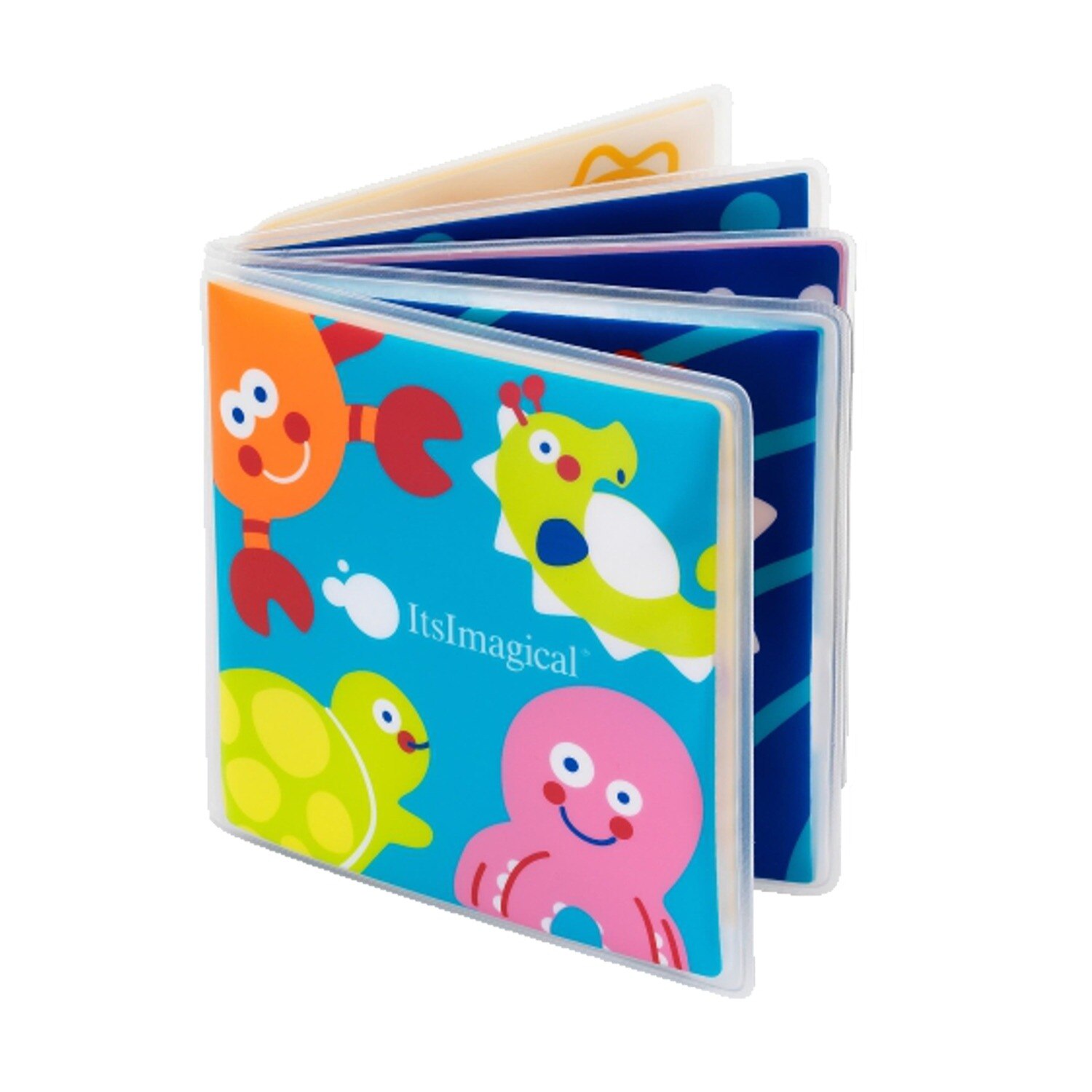 Carte pentru baie Imaginarium Seawater Book cu 5 pagini ilustrate si sunatoare