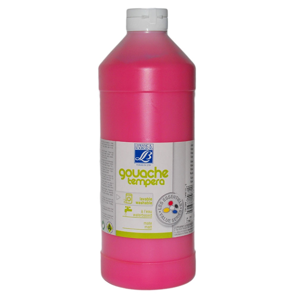 Culori tempera, gama de studiu, Lefranc&Bourgeois, 1000ml - Pink