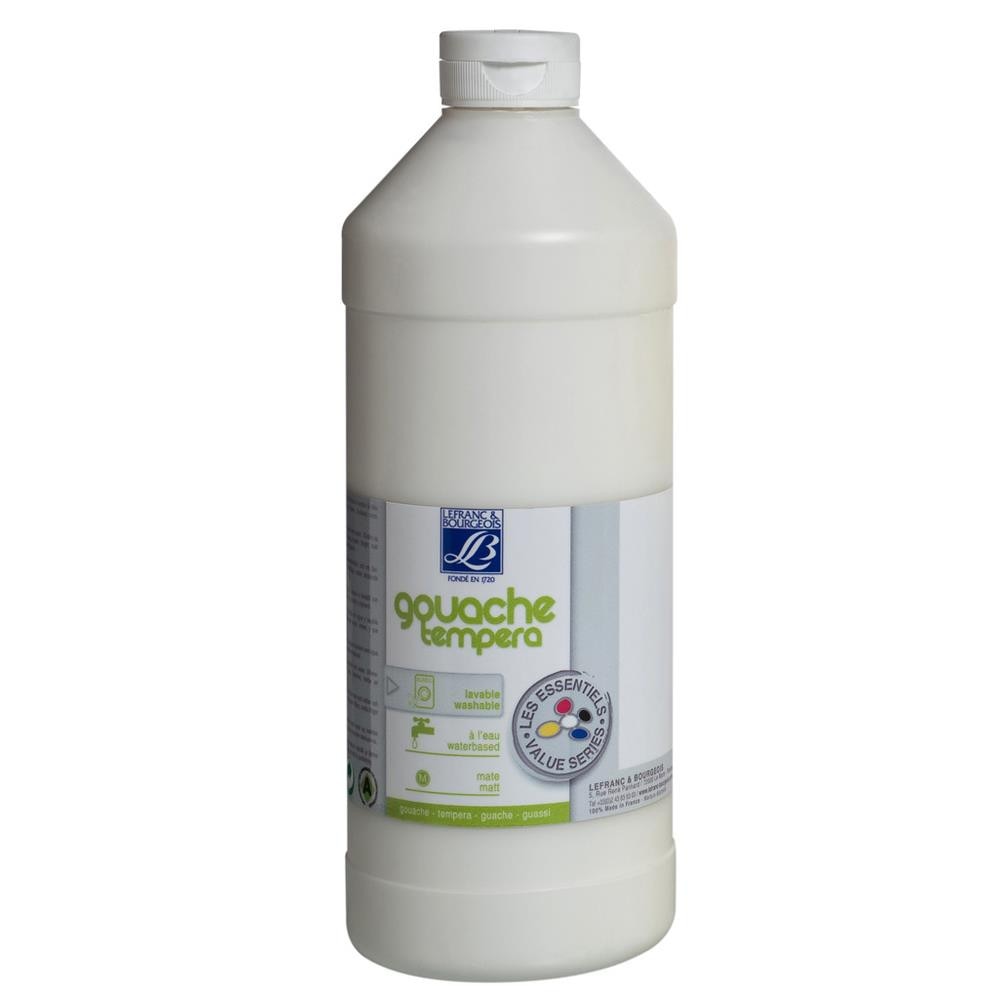 Culori tempera, gama de studiu, Lefranc&Bourgeois, 1000ml - White