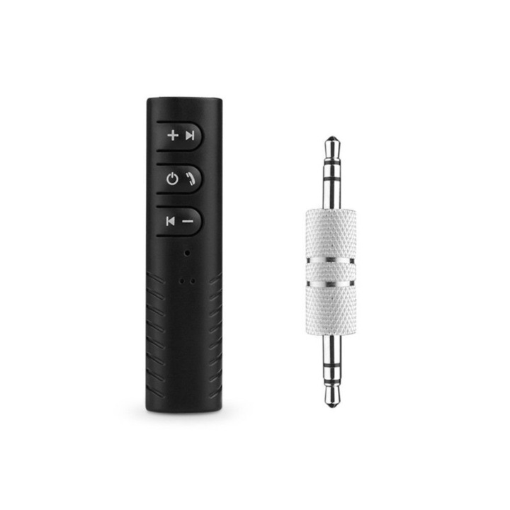 WB Digital Bluetooth Audio Vevő, zenevevő autóba, 3,5 mm jack, A2DP, vezeték nélküli, AUX adapter, mikrofon, zenéhez és hívásokhoz