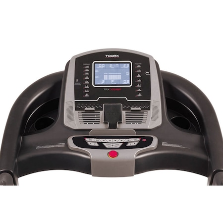 Banda Alergare Toorx TRX Tourer, Putere Maxima 4.5 cp, Greutate utilizator: 130 kg, Bluetooth, Mp3, 15 programe de antrenament presetate.