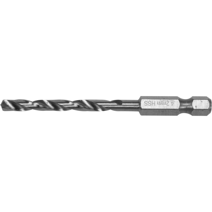 Burghiu HSS, Yato, HEX 1/4", 4.2mm, Argintiu