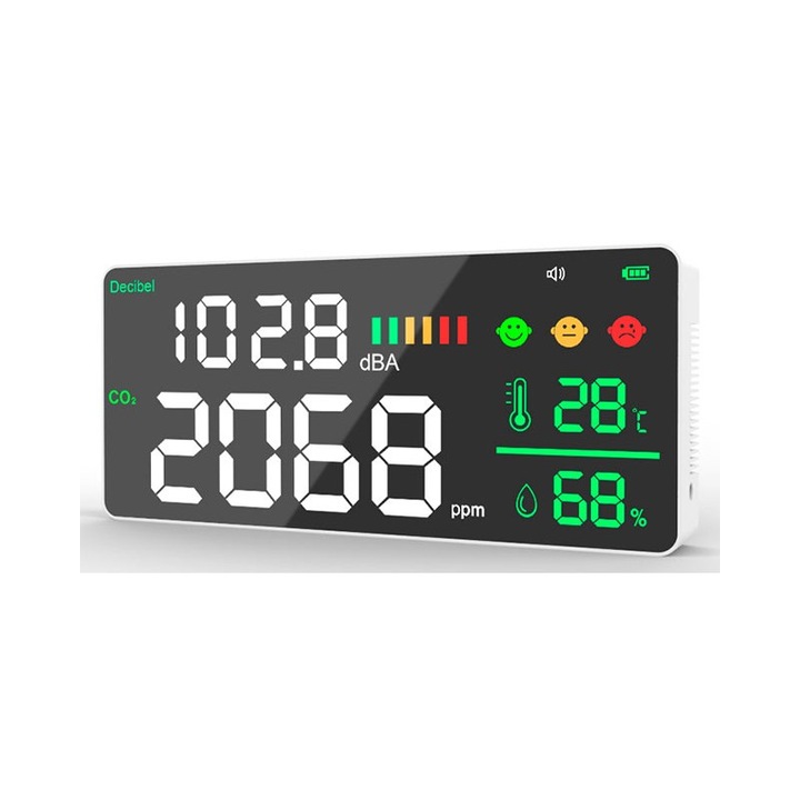 Statie monitorizare calitate aer si zgomot Levenhuk Wezzer Air PRO CN20