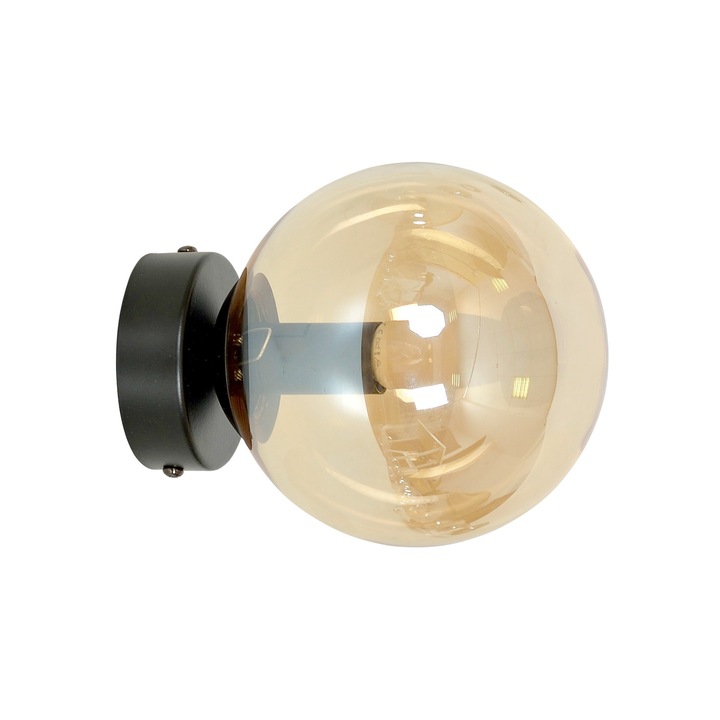 Fali lámpa, EMIBIG Lighting, E27, fém, fekete