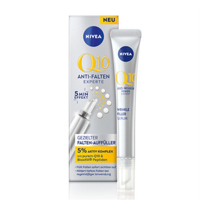 Serum de zi NIVEA Q10 Q10 Targeted Wrinkle Filler antirid, 15 ml