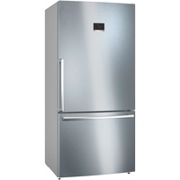 Combina frigorifica Bosch KGB86XIEP, 631 l Multi Airflow, Display touch control, Raft sticle, PerfectFit, Super freezing/cooling, Clasa E, H 186 cm, Inox Antiamprenta