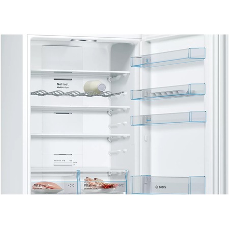 Combina frigorifica Bosch KGN49XWEA, 438 l, NoFrost, Clasa E, H 203 cm, Alb
