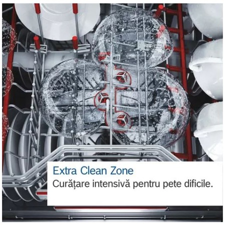 Masina de spalat vase Bosch SMS4HCC48E, 14 seturi, 6 programe, 4 functii speciale, 60 cm, Clasa D,black inox