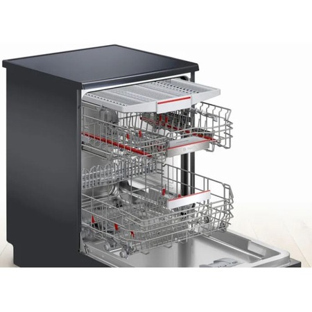 Masina de spalat vase Bosch SMS6ECC51E, 13 seturi, 8 programe, 4 functii speciale, 60 cm, Clasa C, black inox