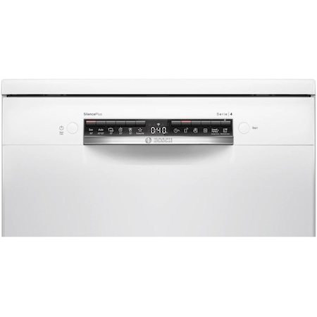 Masina de spalat vase Bosch SMS4EMW02E, 14 seturi, 6 programe, 4 functii speciale, 60 cm, Clasa C, alb