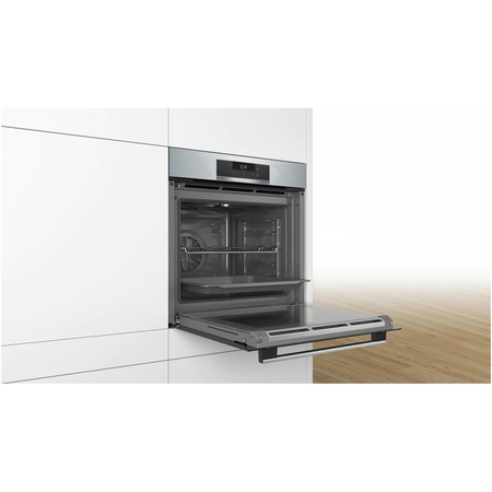 Cuptor incorporabil Bosch HBA171BS1, Electric, 71 l, Autocuratare cu piroliza, AutoPilot 10, Clasa A, Inox